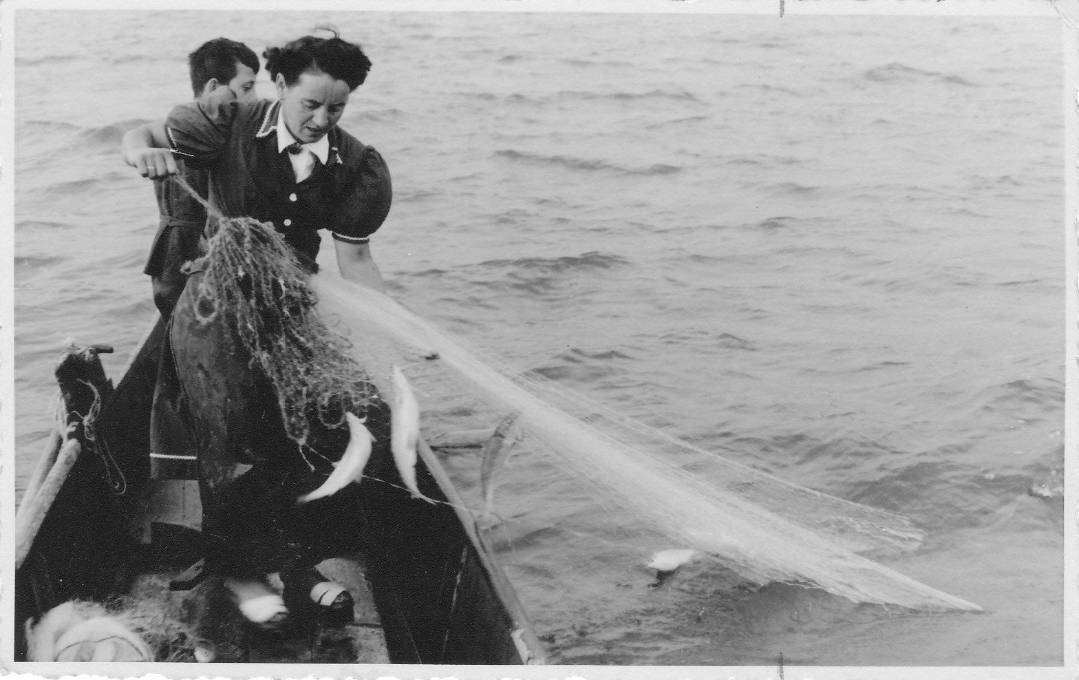 Fischer Pepi mit Sohn Horst